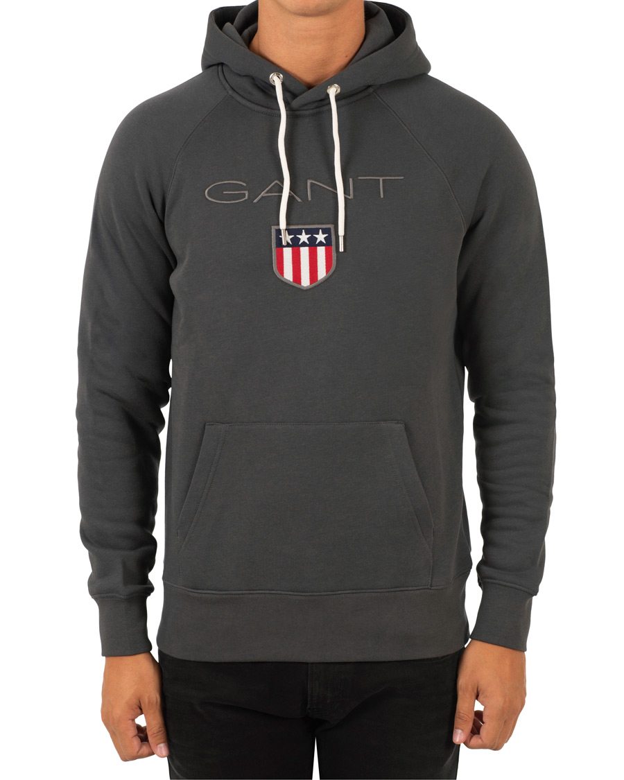 Herre | Gensere | GANT | Shield Hoodie Dark Grey