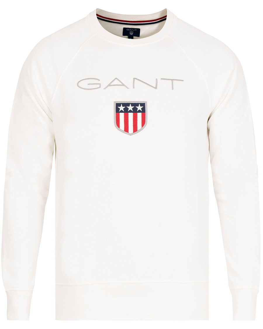 Herre | Gensere | GANT | Shield Crew Neck Sweatshirts Eggshell
