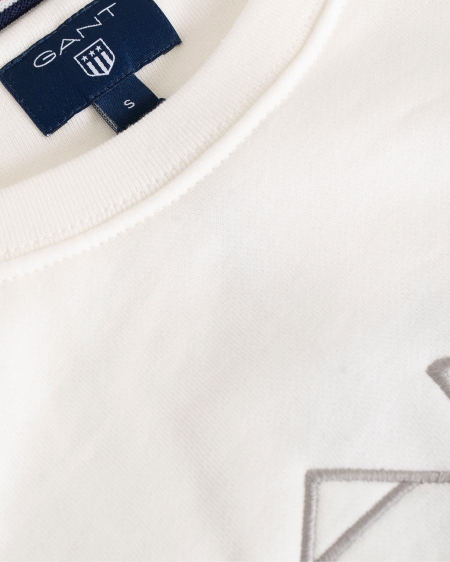 Herre | Gensere | GANT | Shield Crew Neck Sweatshirts Eggshell