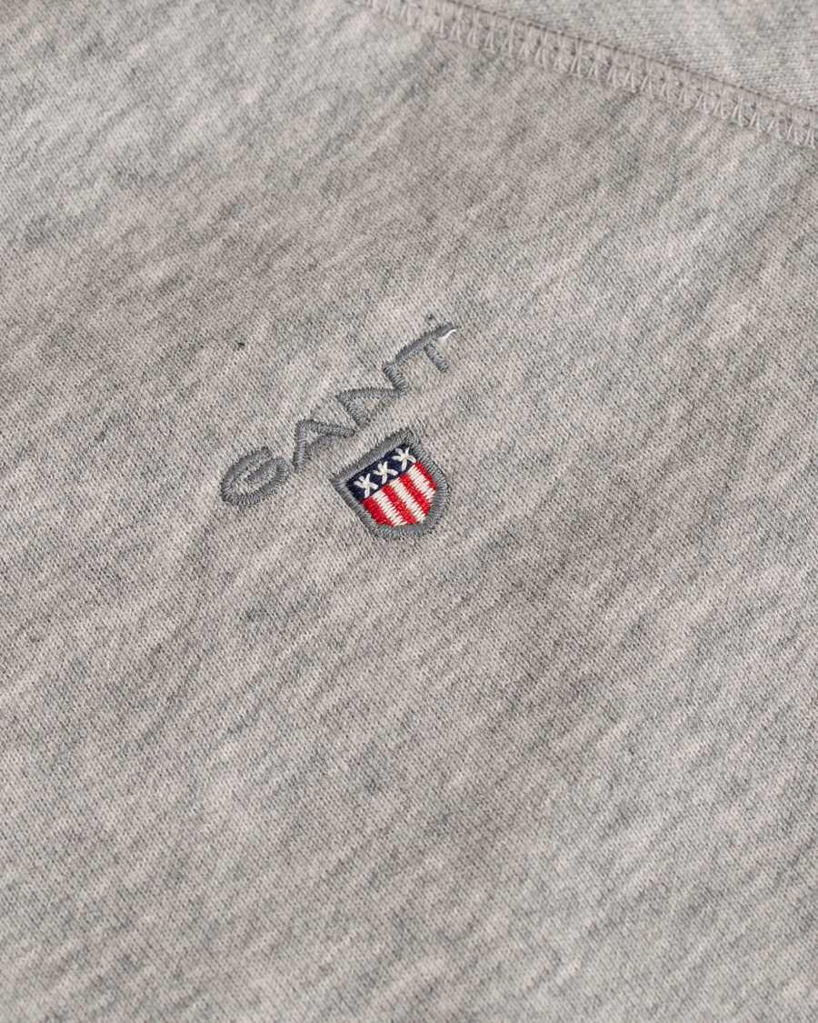 Herre | Gensere | GANT | The Original Full Zip Hoodie Grey Melange