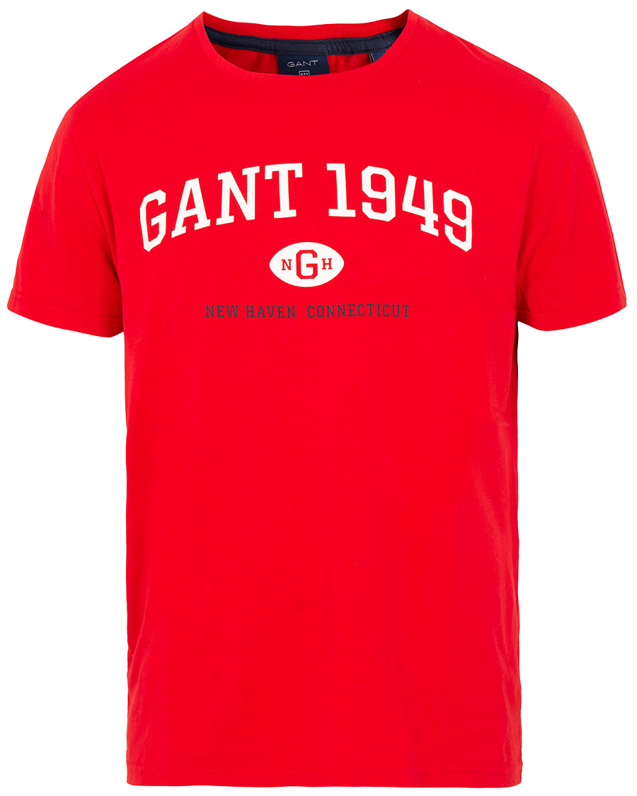 Herre | T-Shirts | GANT | 1949 Crew Neck Tee Red
