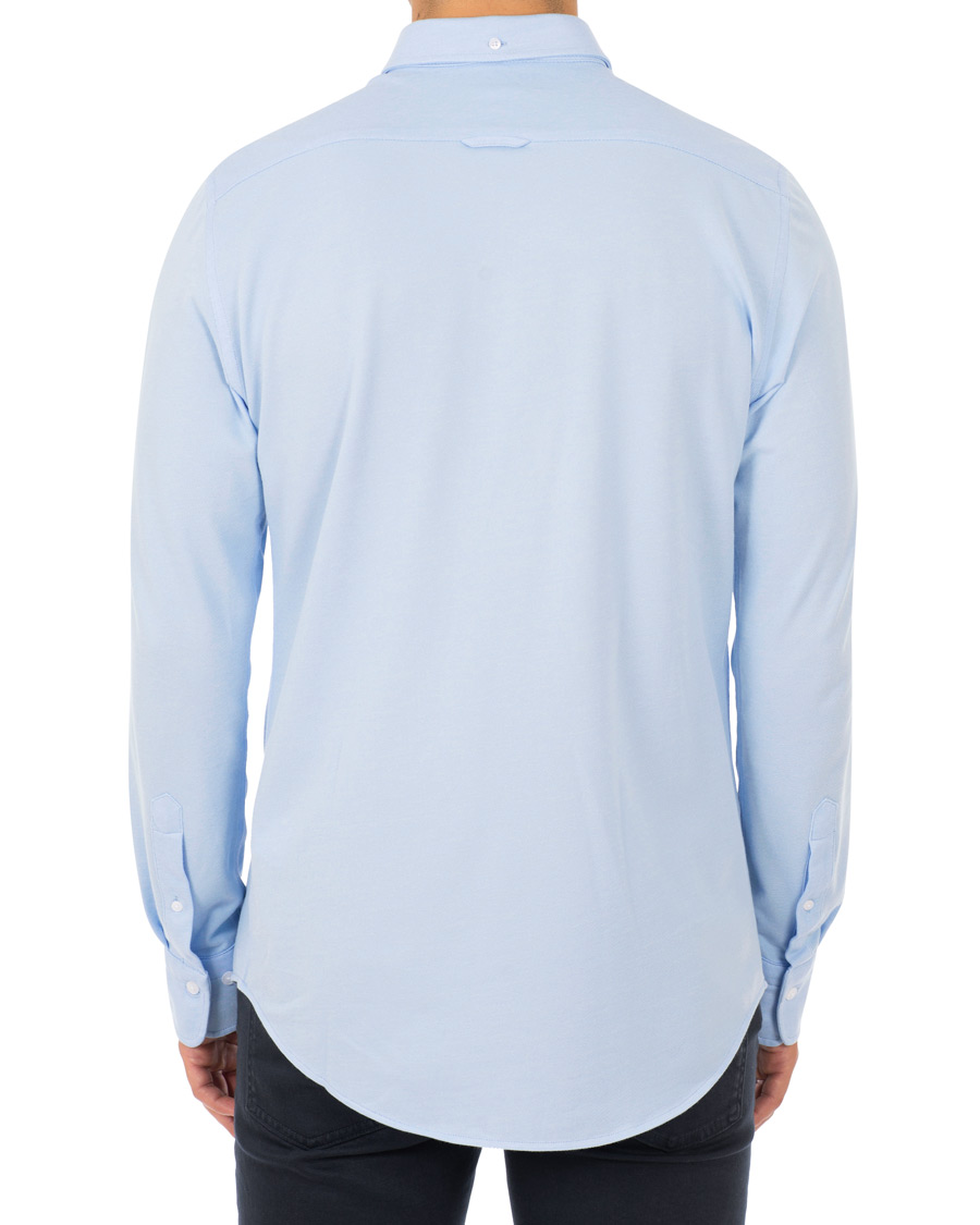 Herre | Skjorter | GANT | Slim Fit Tech Prep Pique Shirt Capri Blue