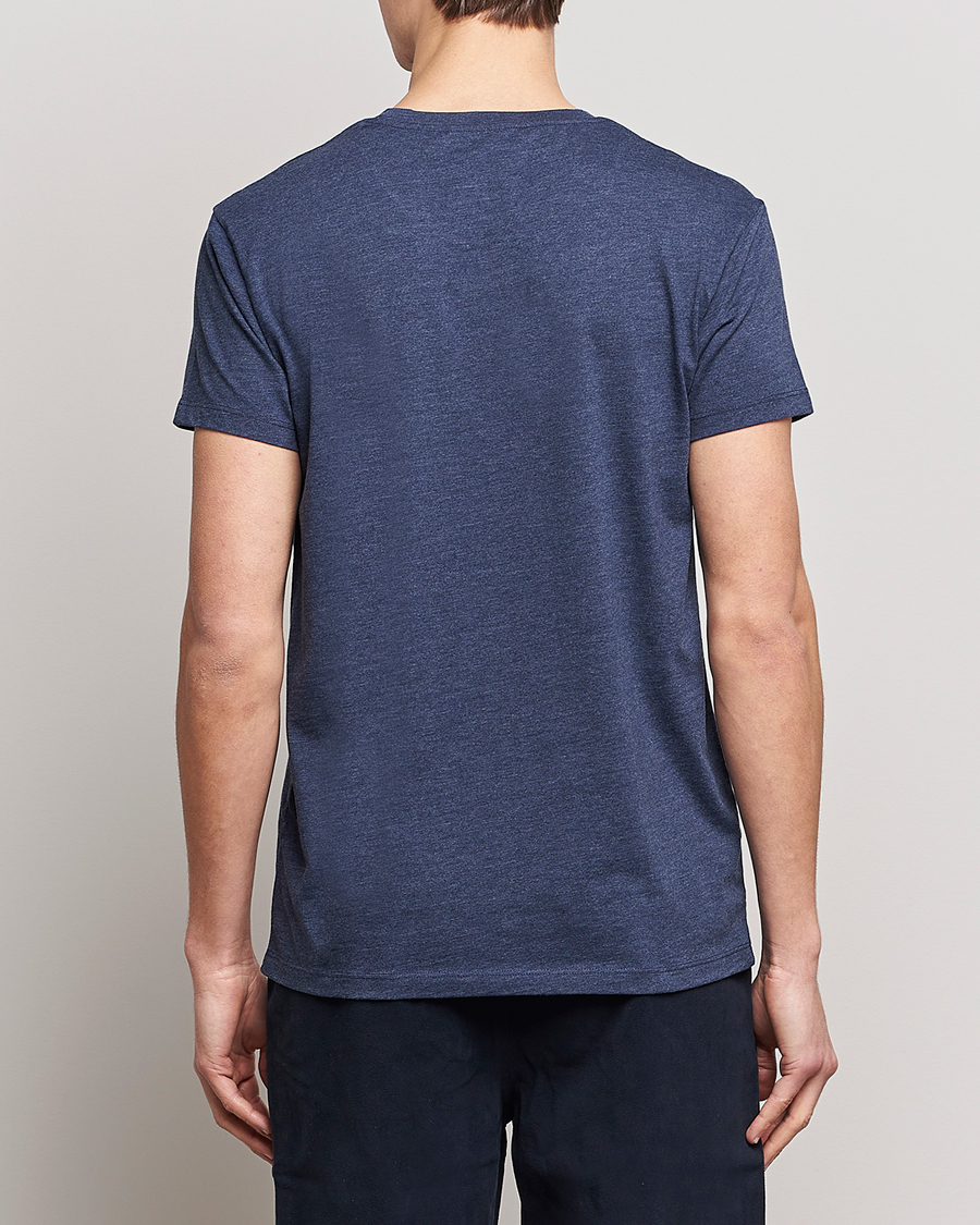 Herre | T-Shirts | Samsøe Samsøe | Kronos Crew Neck Tee Blue Iris Melange