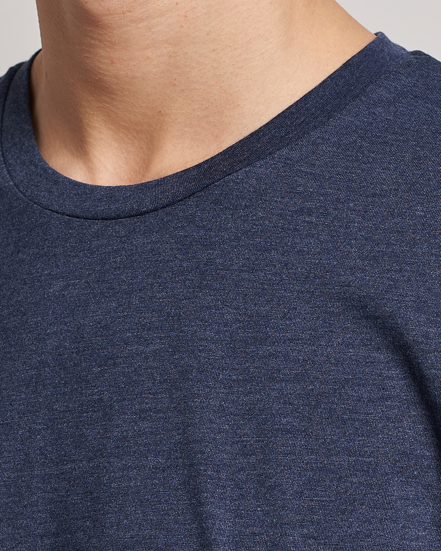 Herre | T-Shirts | Samsøe Samsøe | Kronos Crew Neck Tee Blue Iris Melange