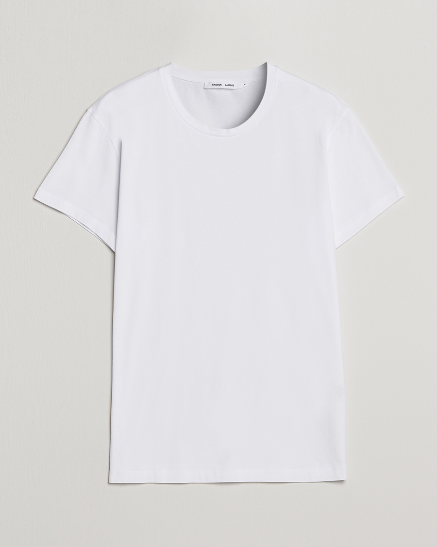 Herre | T-Shirts | Samsøe & Samsøe | Kronos Crew Neck Tee White