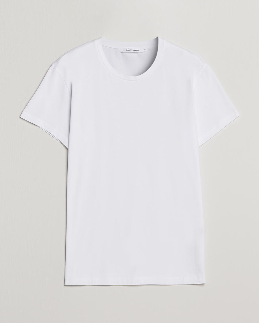 Herre | T-Shirts | Samsøe Samsøe | Kronos Crew Neck Tee White