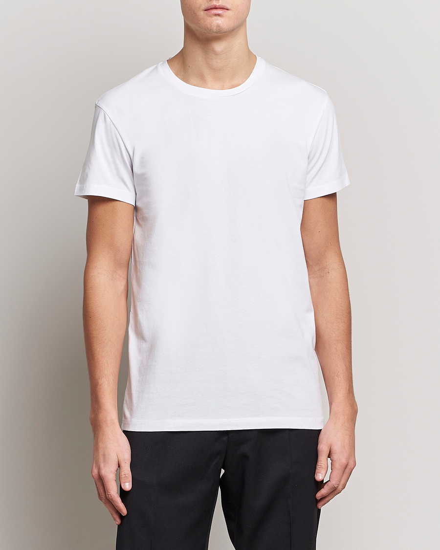 Herre | Hvite t-shirts | Samsøe Samsøe | Kronos Crew Neck Tee White