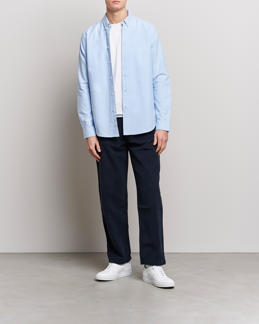 Herre | Skjorter | Samsøe Samsøe | Liam Button Down Shirt Light Blue