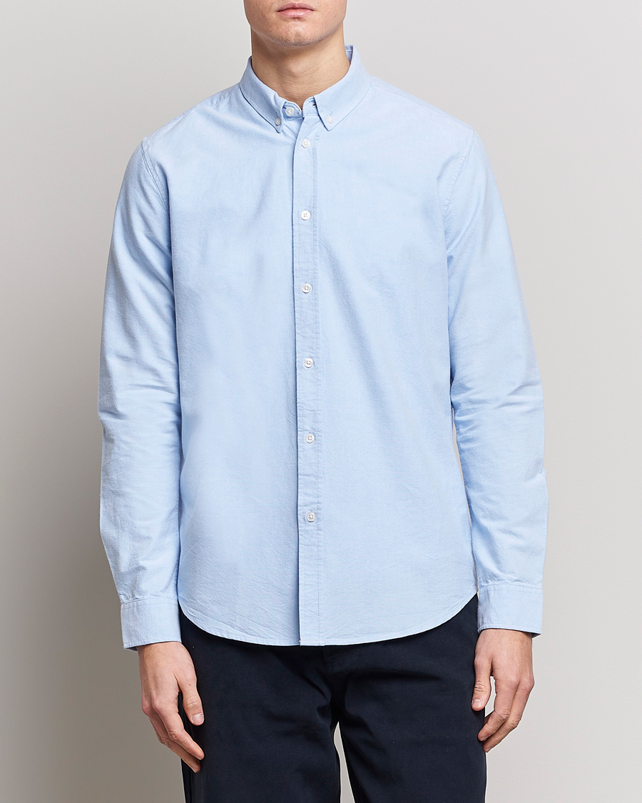 Herre | Skjorter | Samsøe & Samsøe | Liam Button Down Shirt Light Blue