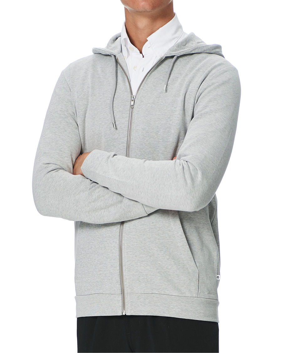 Herre | Gensere | Samsøe Samsøe | Samsøe & Samsøe Enno Full Zip Hoodie Light Grey Melange