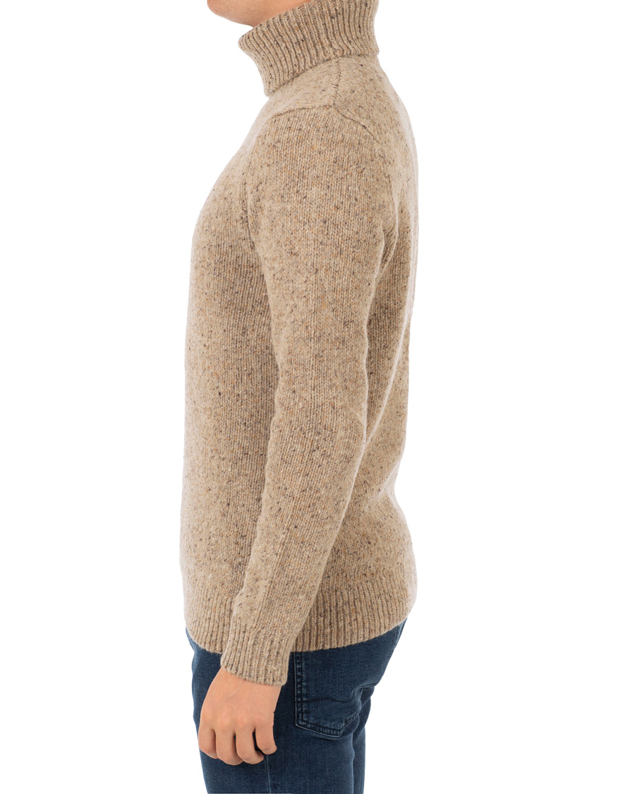 Herre | Gensere | Samsøe Samsøe | Samsøe & Samsøe Nino Wool/Silk Donegal Rollneck Timber Wolf Melange