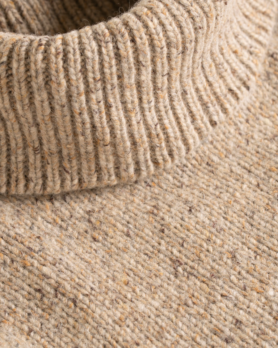 Herre | Gensere | Samsøe Samsøe | Samsøe & Samsøe Nino Wool/Silk Donegal Rollneck Timber Wolf Melange