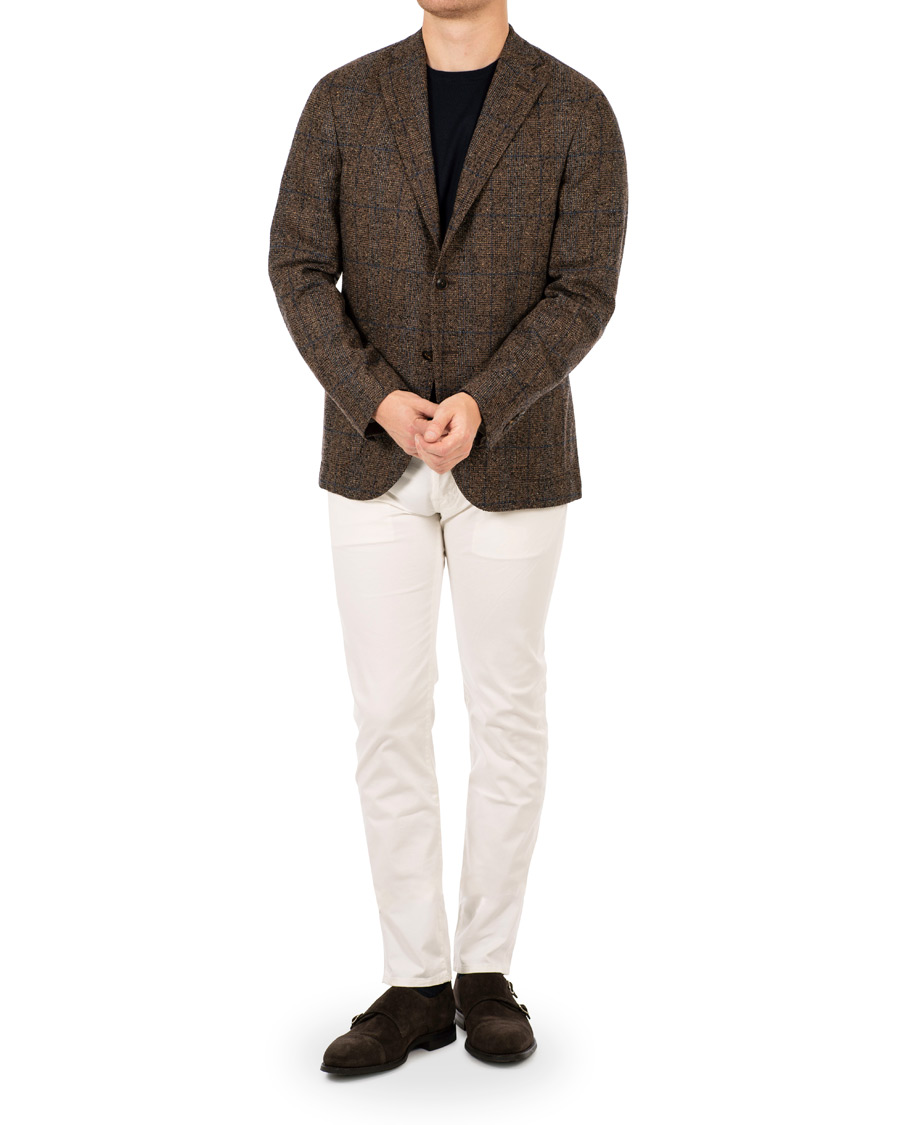 Herre | Bukser | Jacob Cohën | 5-Pocket Gabardine Trousers Off White