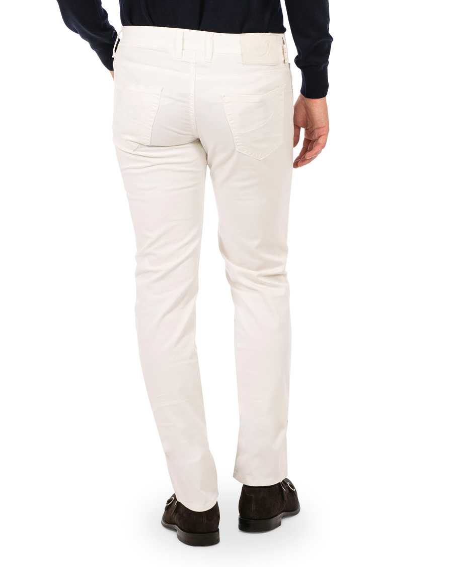 Herre | Bukser | Jacob Cohën | 5-Pocket Gabardine Trousers Off White