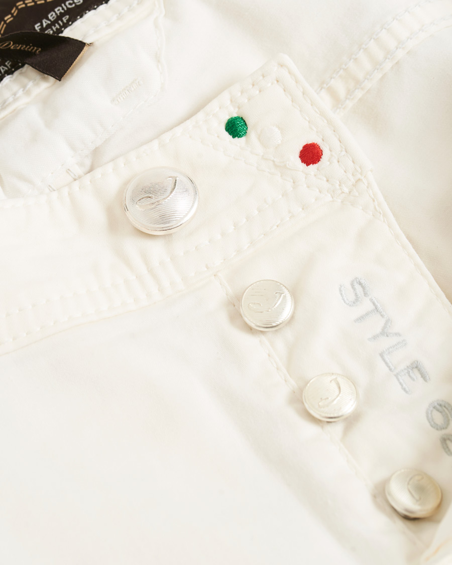 Herre | Bukser | Jacob Cohën | 5-Pocket Gabardine Trousers Off White