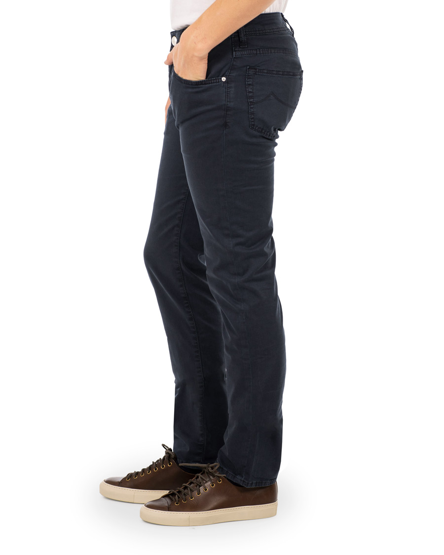 Herre | Bukser | Jacob Cohën | 5-Pocket Gabardine Trousers Blue
