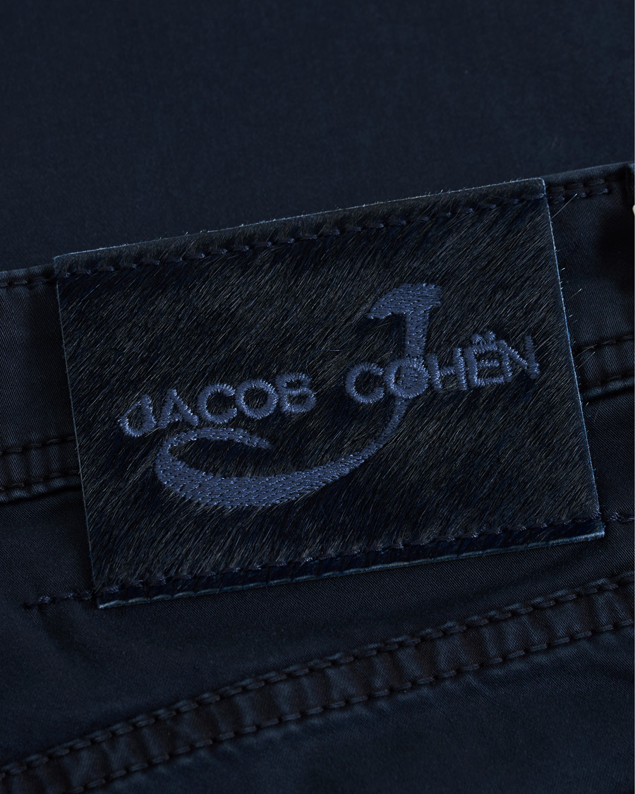Herre | Bukser | Jacob Cohën | 5-Pocket Gabardine Trousers Blue