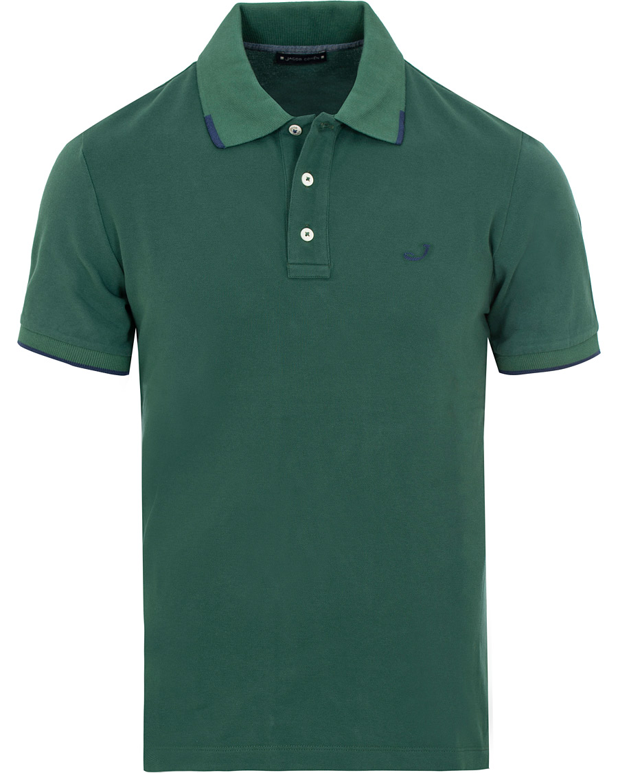 Herre | Pikéer | Jacob Cohën | Cotton Stretch Polo Green