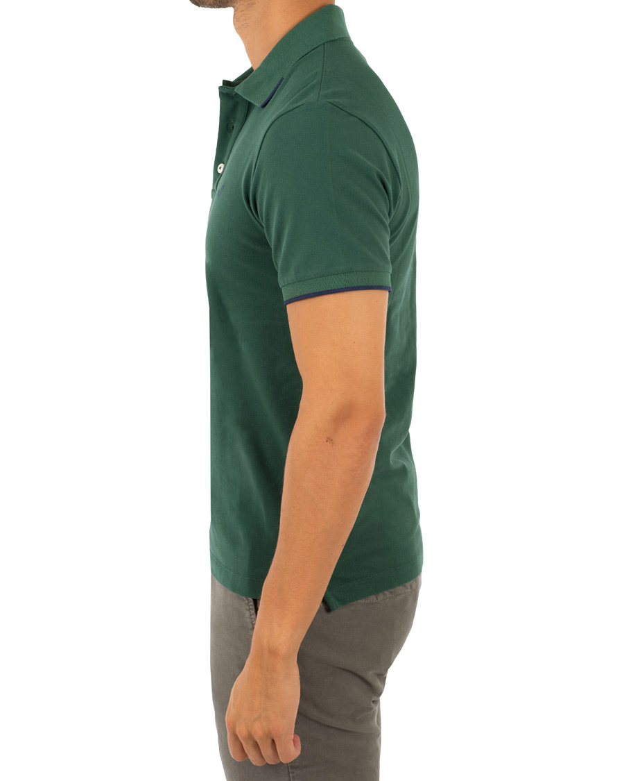 Herre | Pikéer | Jacob Cohën | Cotton Stretch Polo Green