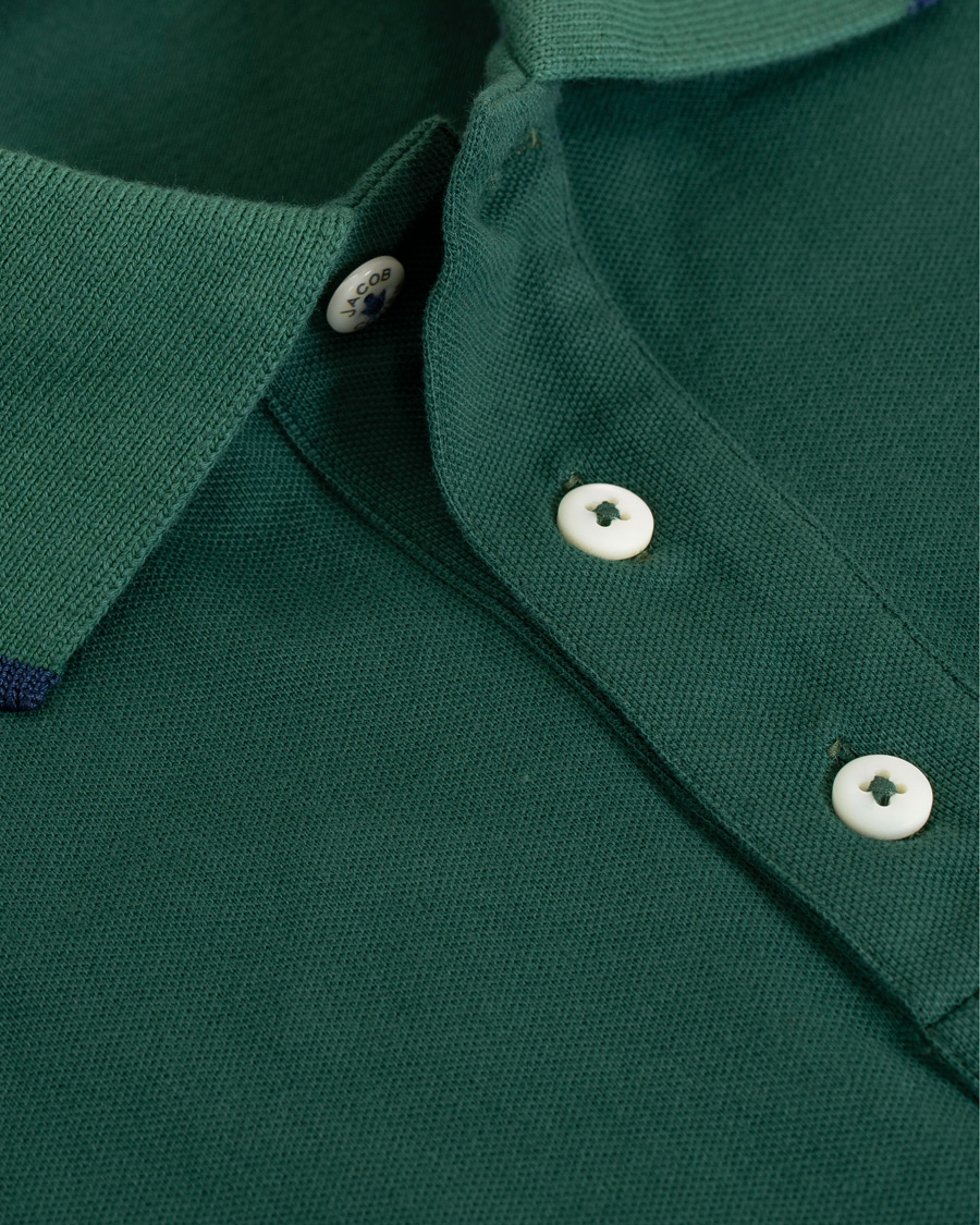 Herre | Pikéer | Jacob Cohën | Cotton Stretch Polo Green