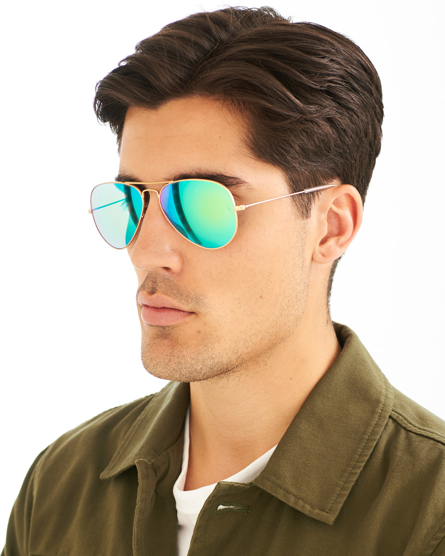 Herre | Solbriller | Ray-Ban | 0RB3025 Sunglasses Multi Mirror Green