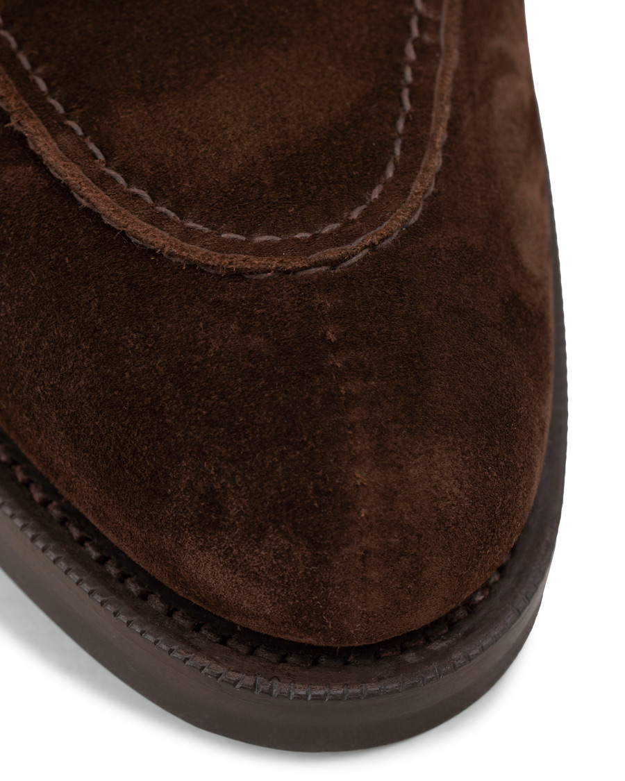 Herre | Edward Green Halifax Split Toe Dainite Boot Brown Suede | Edward Green | Halifax Split Toe Dainite Boot Brown Suede