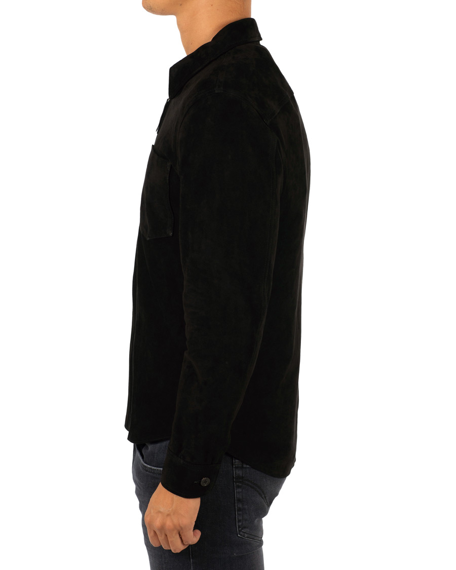 Herre | Jakker | Our Legacy | Suede Zip Shirt Jacket Black