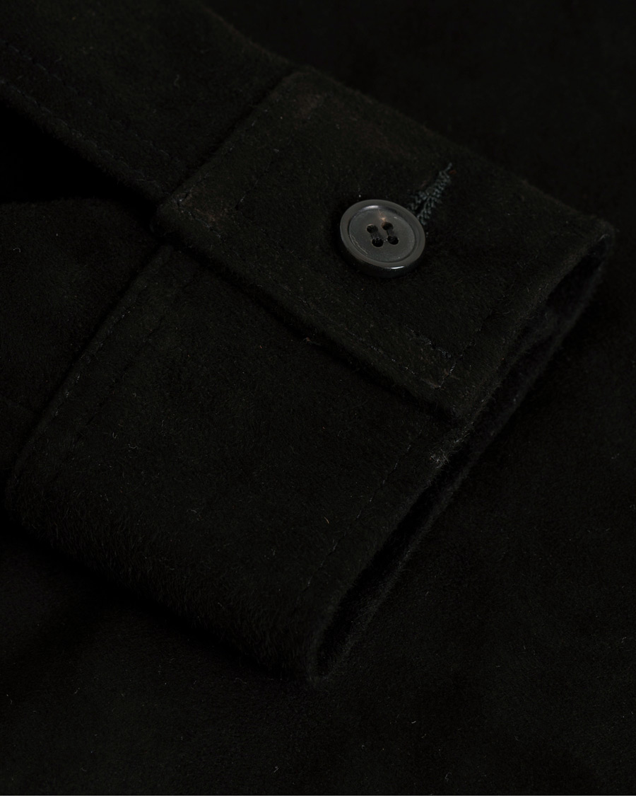 Herre | Jakker | Our Legacy | Suede Zip Shirt Jacket Black
