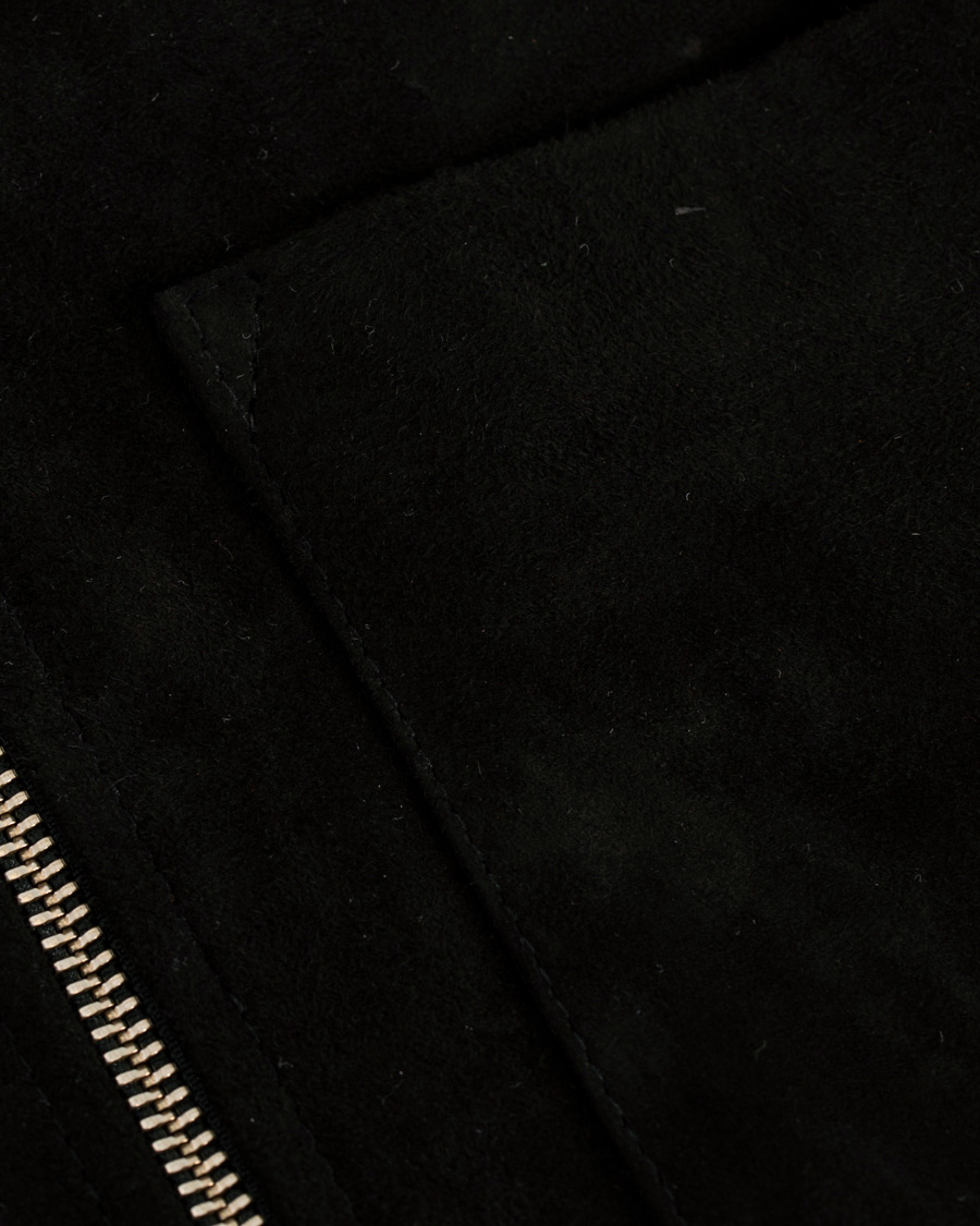 Herre | Jakker | Our Legacy | Suede Zip Shirt Jacket Black