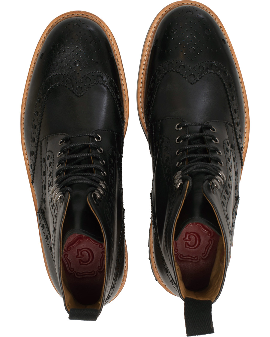 Herre | Grenson Fred Commando Boot Black Calf | Grenson | Fred Commando Boot Black Calf