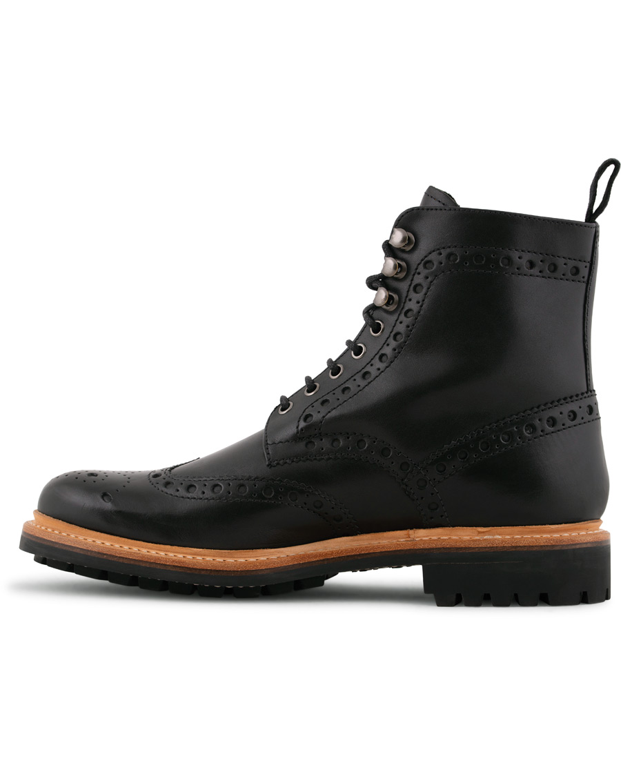 Herre | Grenson Fred Commando Boot Black Calf | Grenson | Fred Commando Boot Black Calf