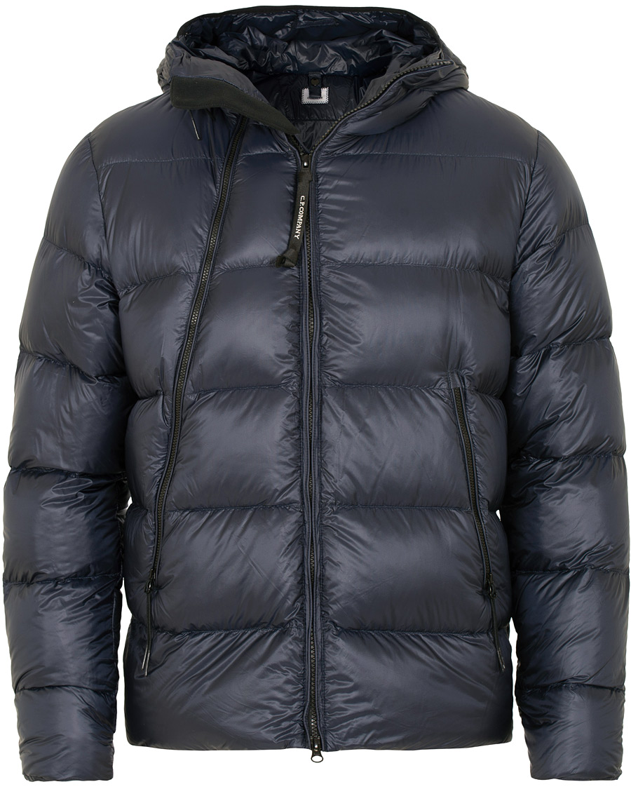 Herre | Jakker | C.P. Company | Down Hooded Jacket Navy