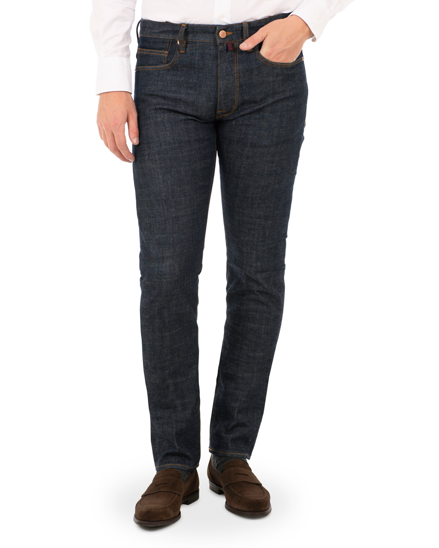 Herre | Jeans | Incotex | Sky Slim Fit Denim Dark Blue