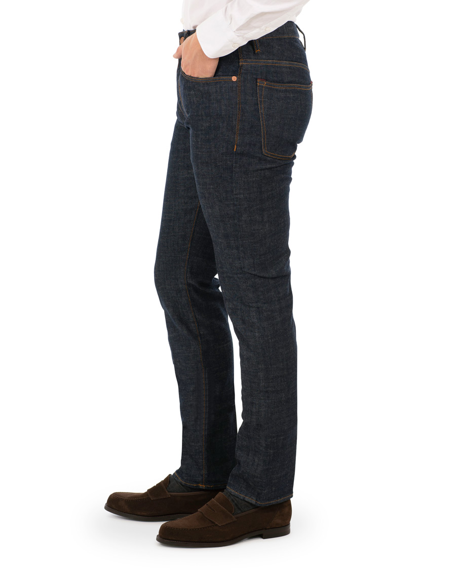 Herre | Jeans | Incotex | Sky Slim Fit Denim Dark Blue