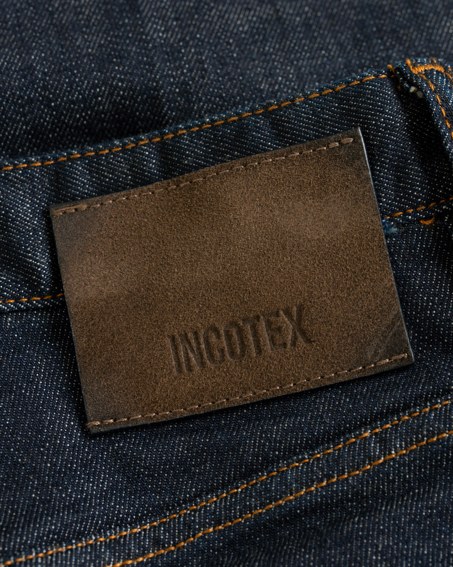 Herre | Jeans | Incotex | Sky Slim Fit Denim Dark Blue