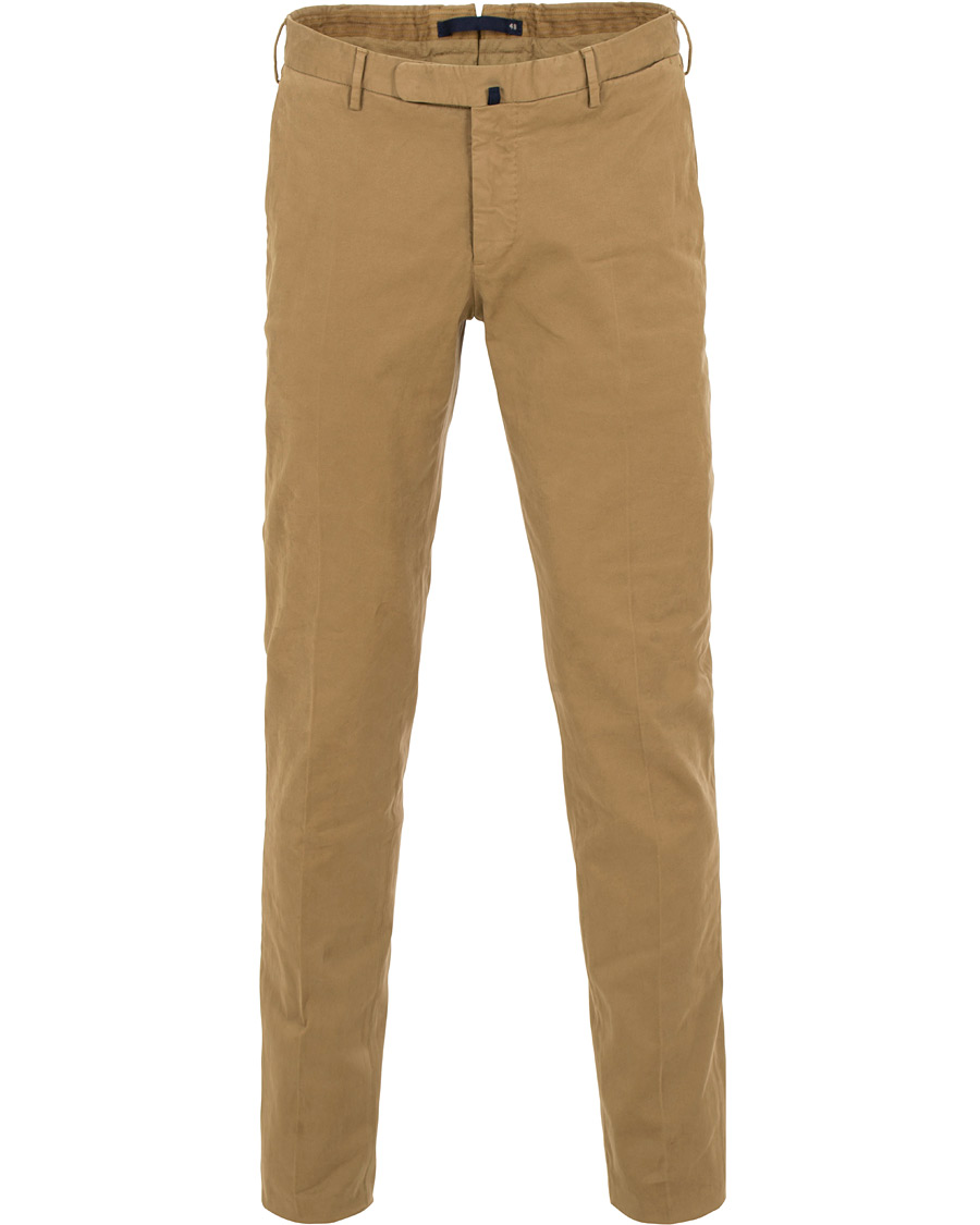 Herre | Bukser | Incotex | Slim Fit Comfort Chino Khaki