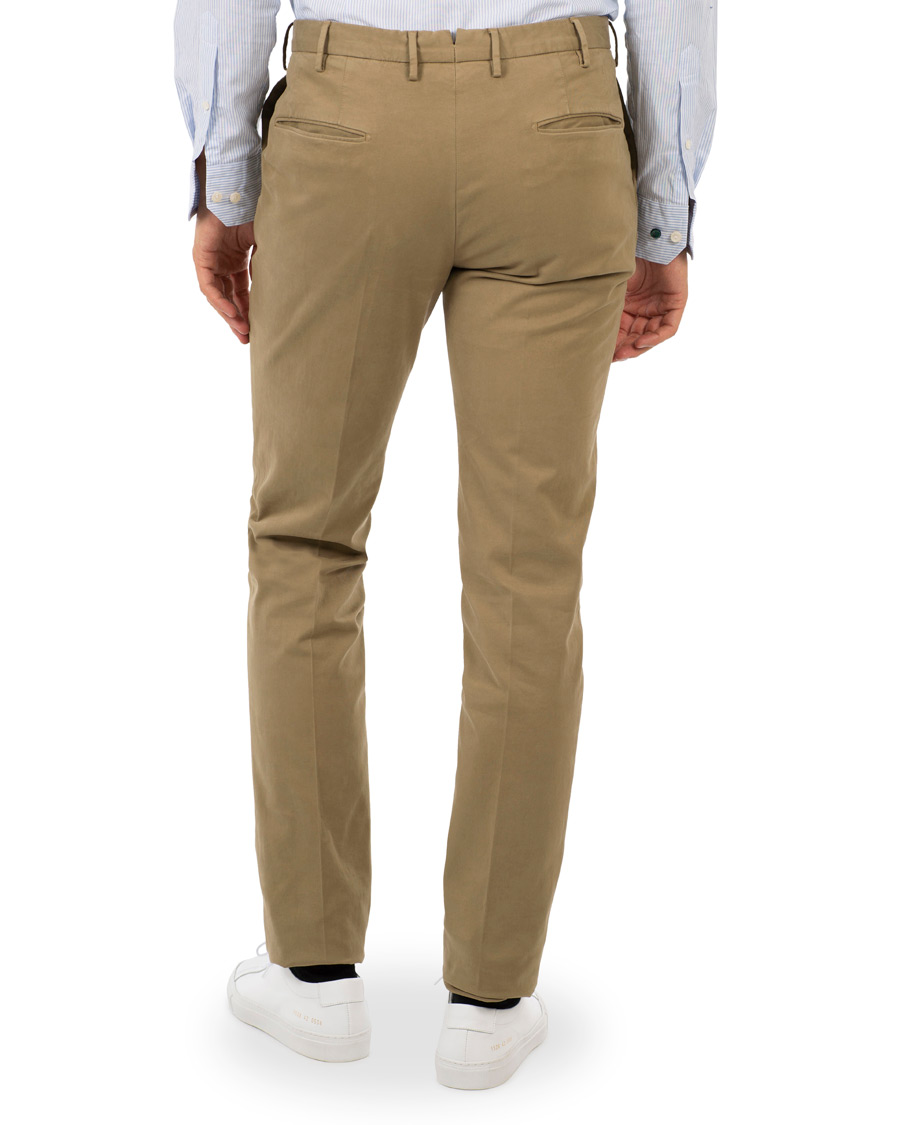 Herre | Bukser | Incotex | Slim Fit Comfort Chino Khaki