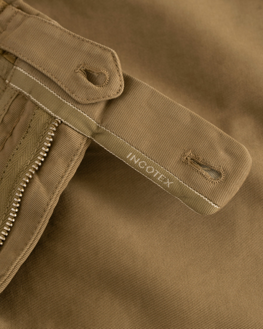Herre | Bukser | Incotex | Slim Fit Comfort Chino Khaki