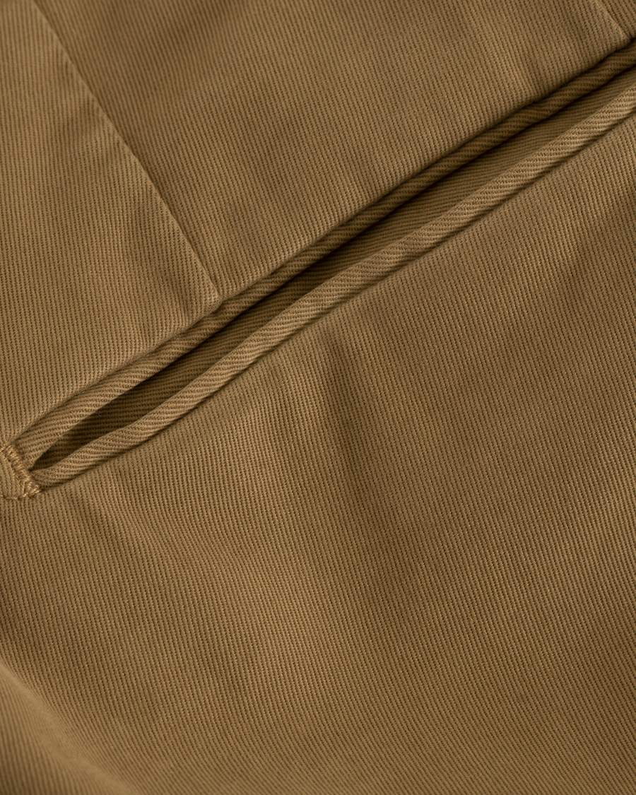 Herre | Bukser | Incotex | Slim Fit Comfort Chino Khaki