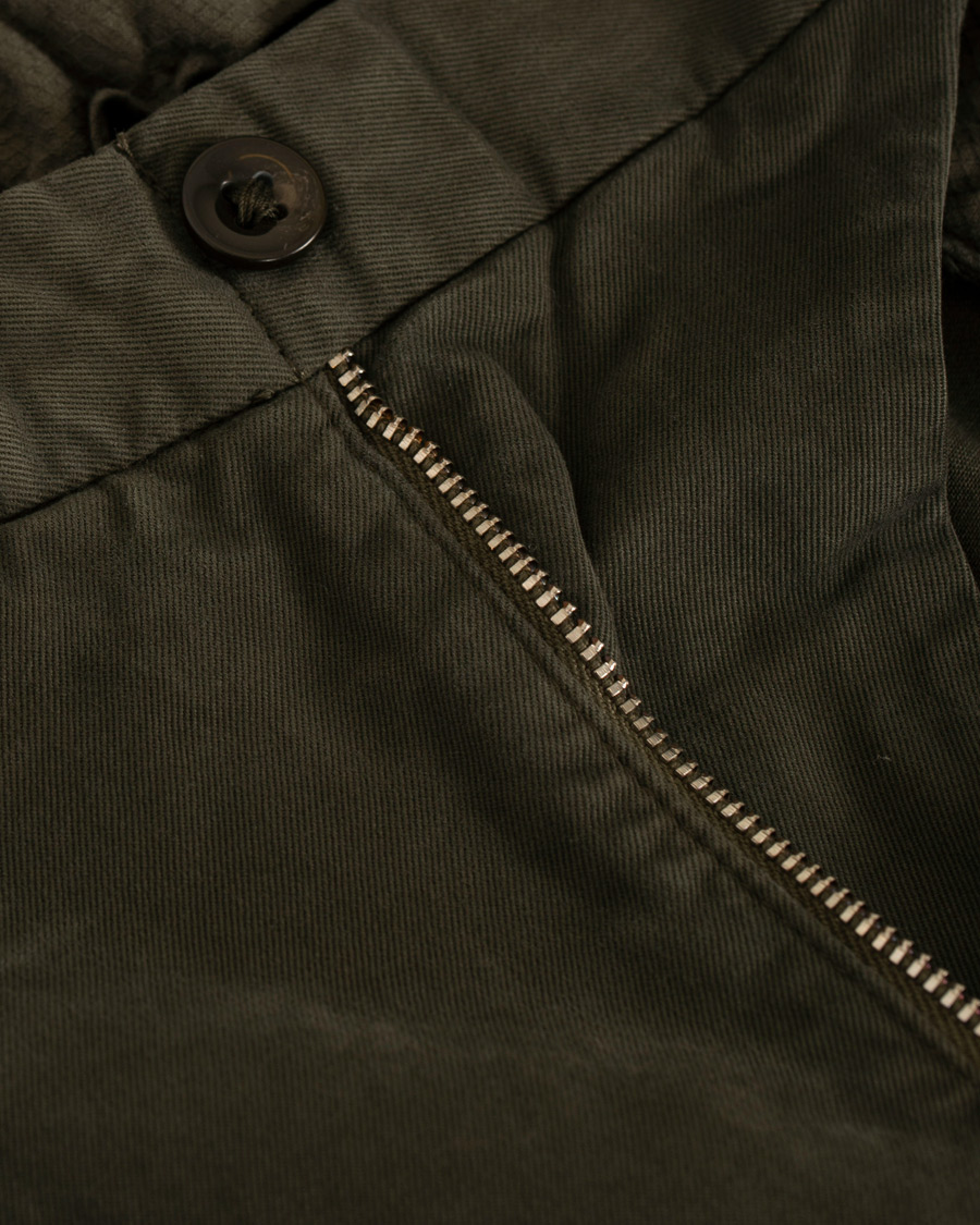 Herre | Bukser | Incotex | Slim Fit Comfort Chino Forest Green
