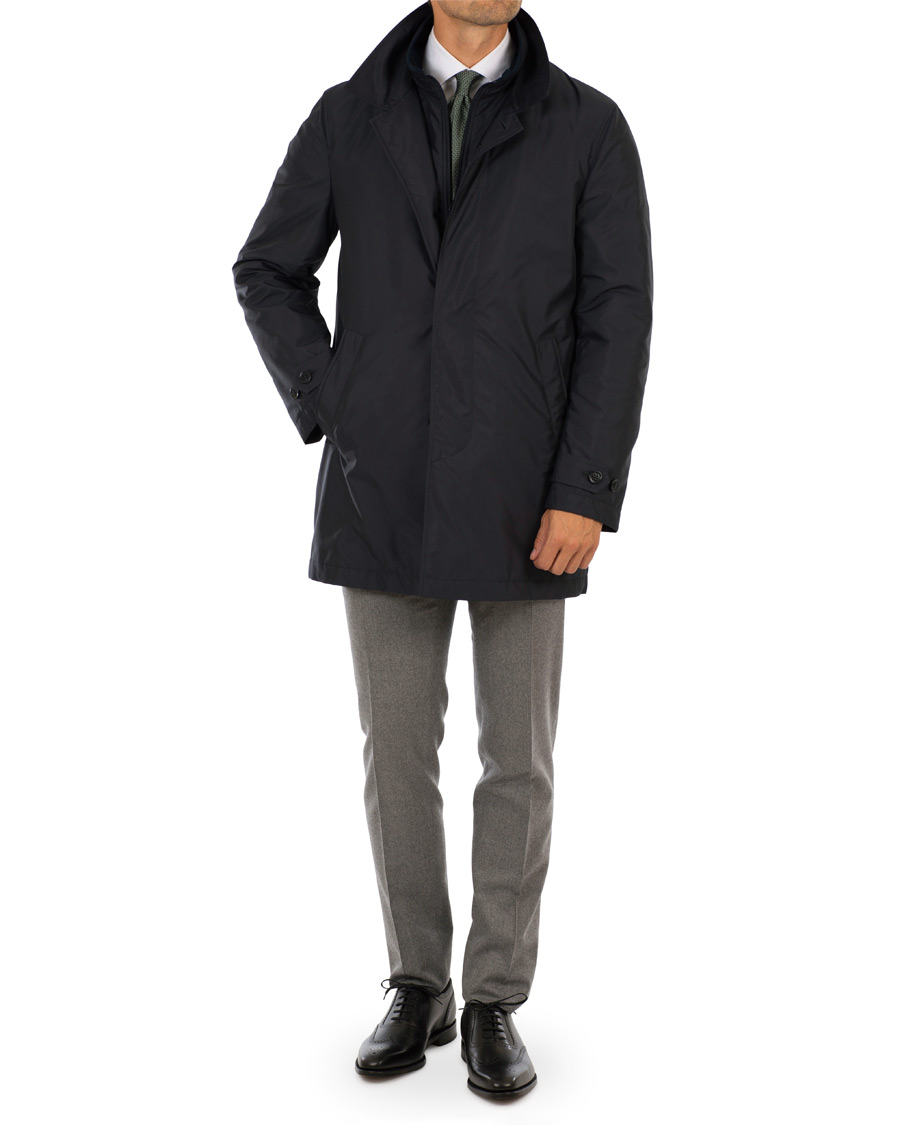 Herre | Jakker | Fay | Morning Water Repellent Nylon Coat Navy