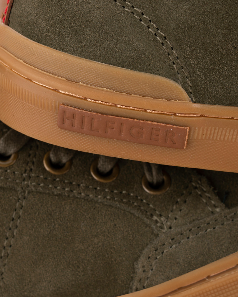 Herre | Tommy Hilfiger Harrington Sneaker Olive Suede | Tommy Hilfiger | Harrington Sneaker Olive Suede