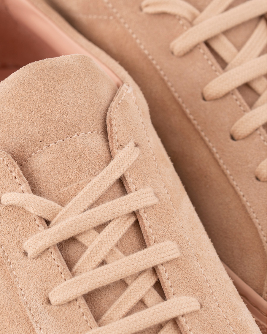 Herre | Common Projects Original Achilles Leather Sneakers Pink Suede | Common Projects | Original Achilles Leather Sneakers Pink Suede