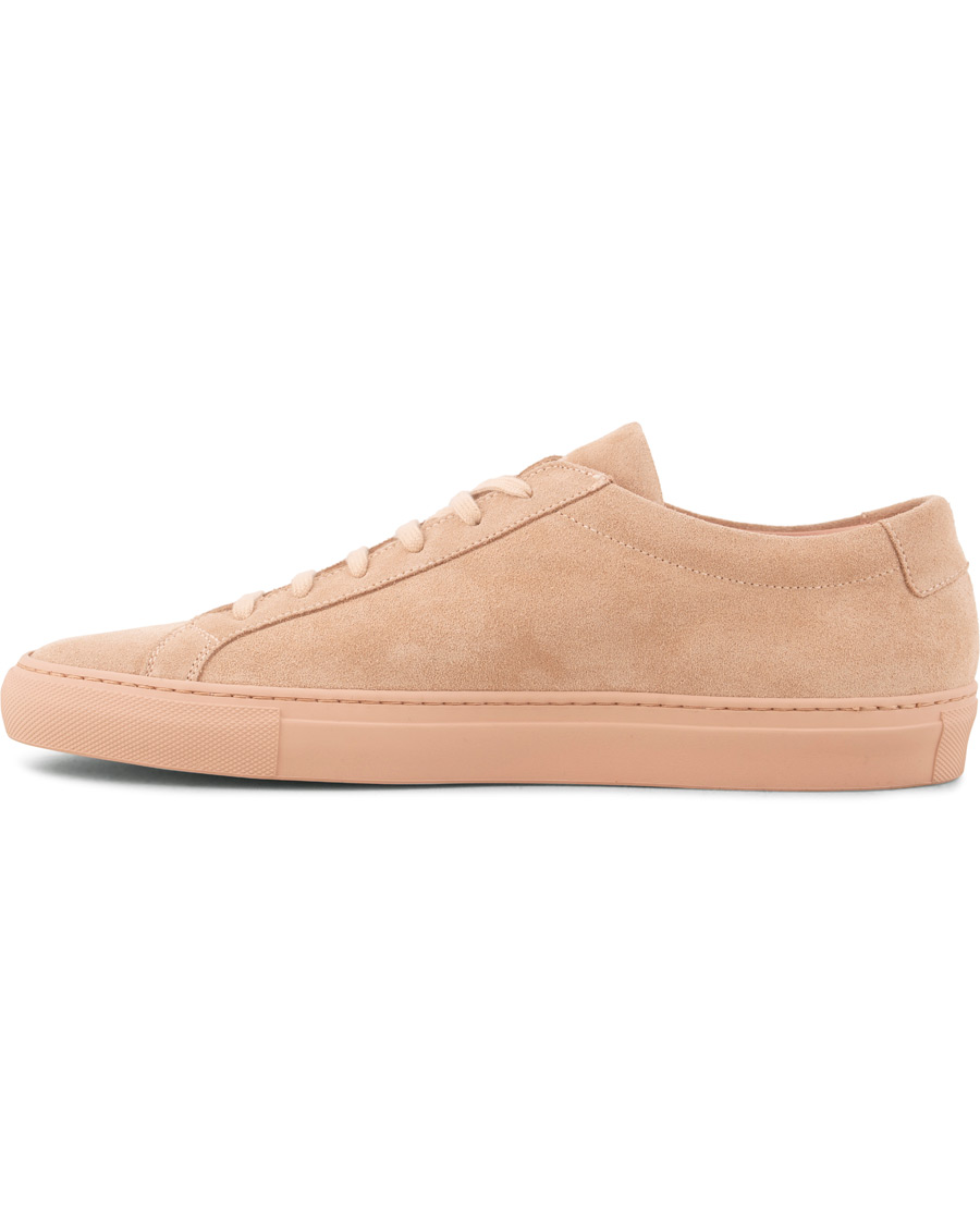 Herre | Common Projects Original Achilles Leather Sneakers Pink Suede | Common Projects | Original Achilles Leather Sneakers Pink Suede