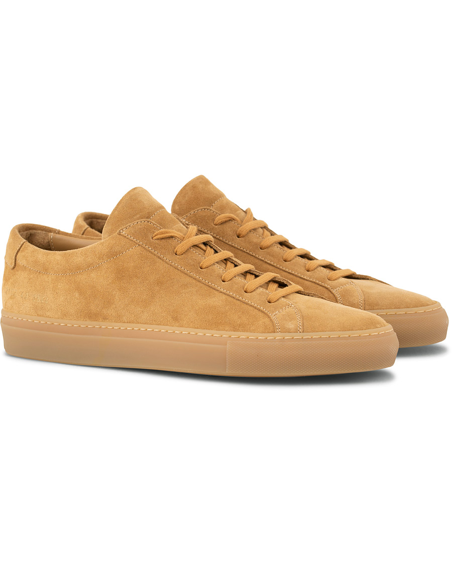 Herre | Common Projects Original Achilles Leather Sneakers Beige Suede | Common Projects | Original Achilles Leather Sneakers Beige Suede