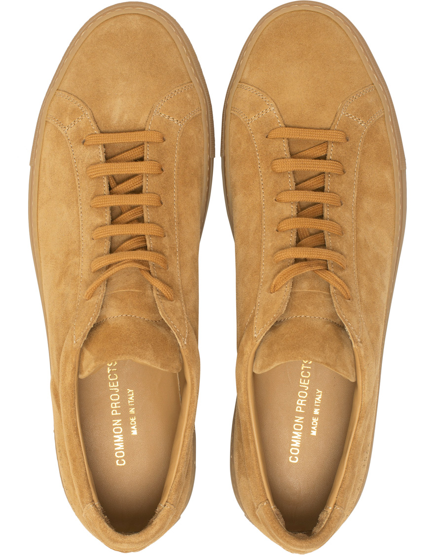 Herre | Common Projects Original Achilles Leather Sneakers Beige Suede | Common Projects | Original Achilles Leather Sneakers Beige Suede