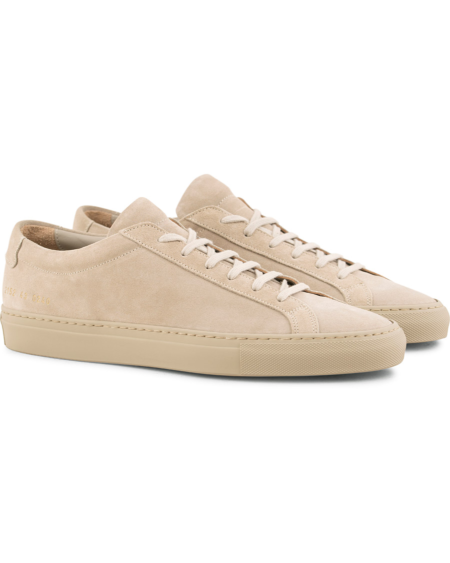 Herre | Common Projects Original Achilles Leather Sneakers Taupe Suede 40 | Common Projects | Original Achilles Leather Sneakers Taupe Suede 40