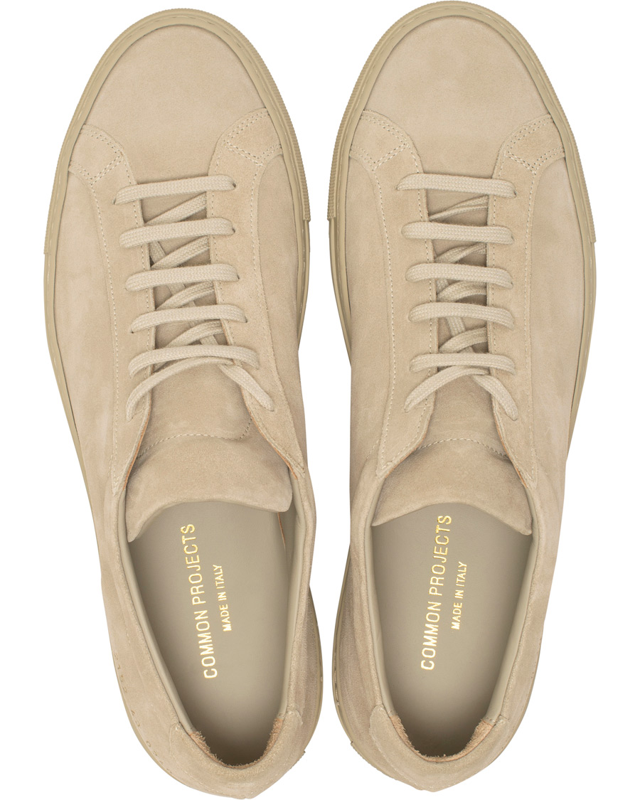 Herre | Common Projects Original Achilles Leather Sneakers Taupe Suede 40 | Common Projects | Original Achilles Leather Sneakers Taupe Suede 40