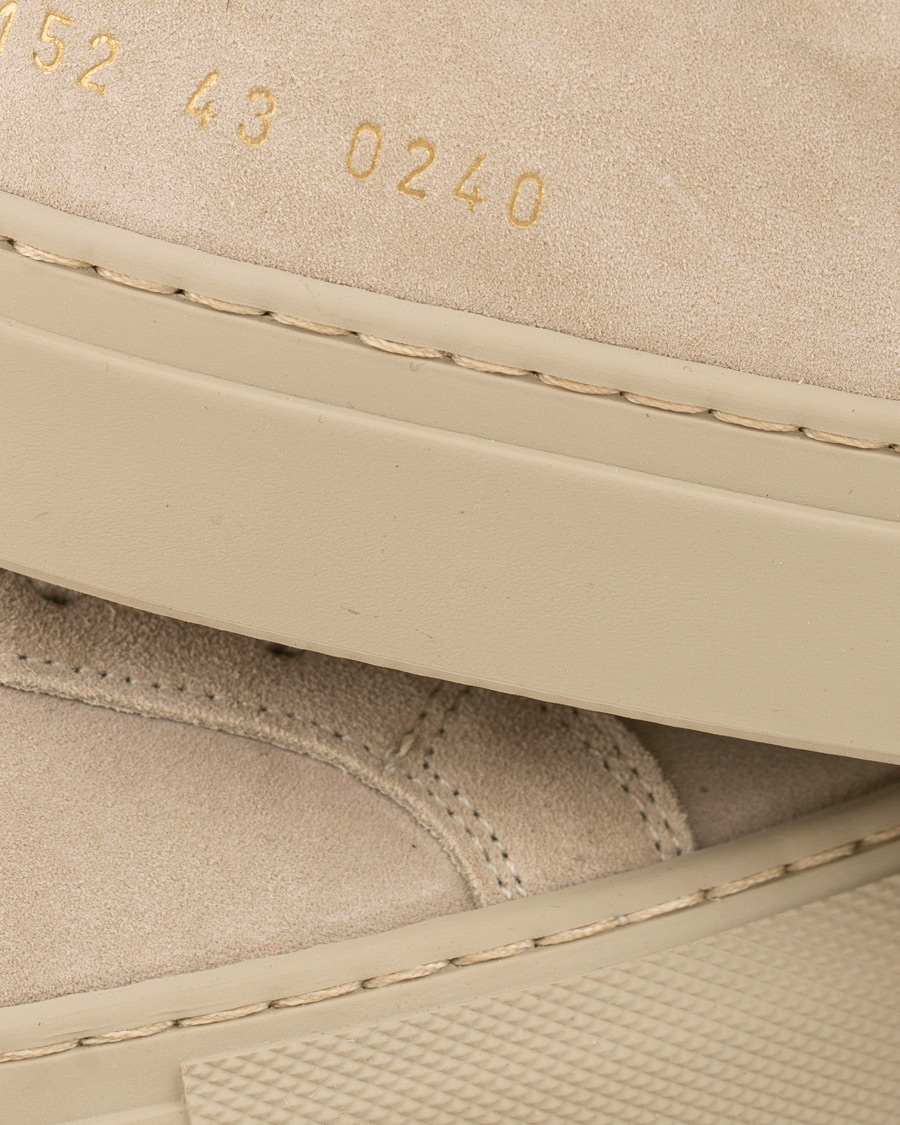 Herre | Common Projects Original Achilles Leather Sneakers Taupe Suede 40 | Common Projects | Original Achilles Leather Sneakers Taupe Suede 40
