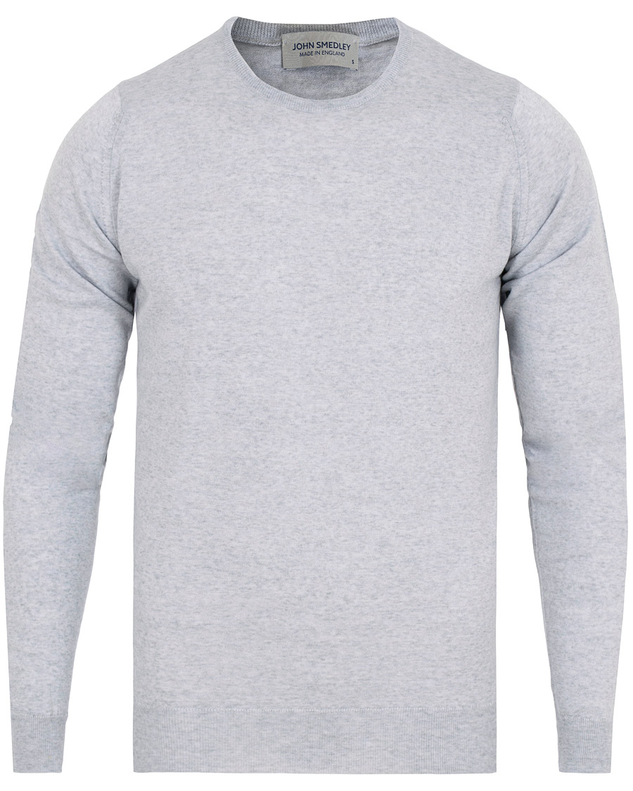 Herre | Gensere | John Smedley | Lundy Merino Crew Neck Pullover Bardot Grey